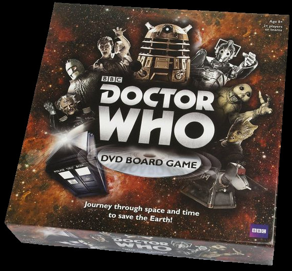 Doctor Who DVD Board Game packaging and components
