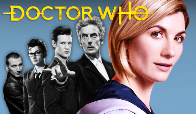 Jodie Whittaker as the groundbreaking Thirteenth Doctor in The Woman Who Fell to Earth, a modern entry for a Doctor Who show list.
