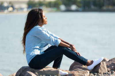Woman considering social egg freezing options at Loma Linda Fertility