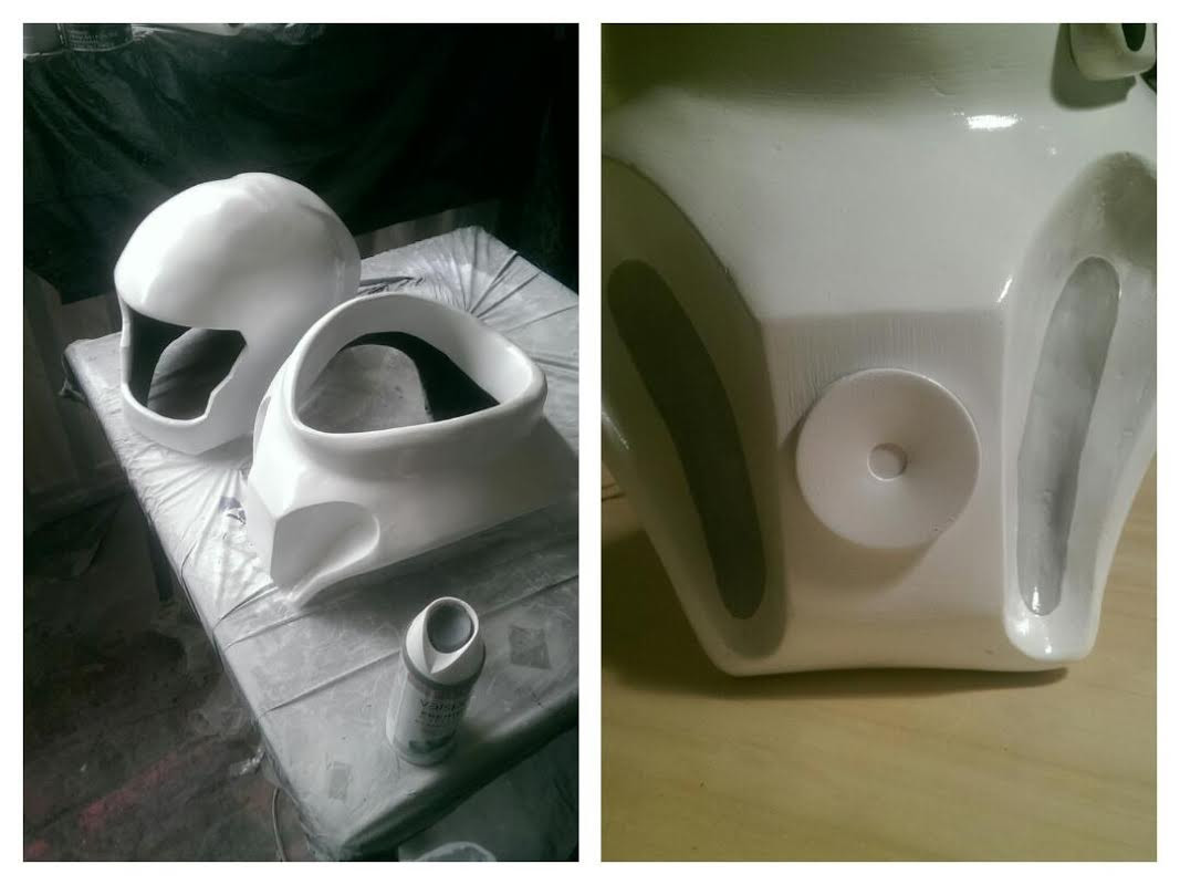 Priming and painting stages
