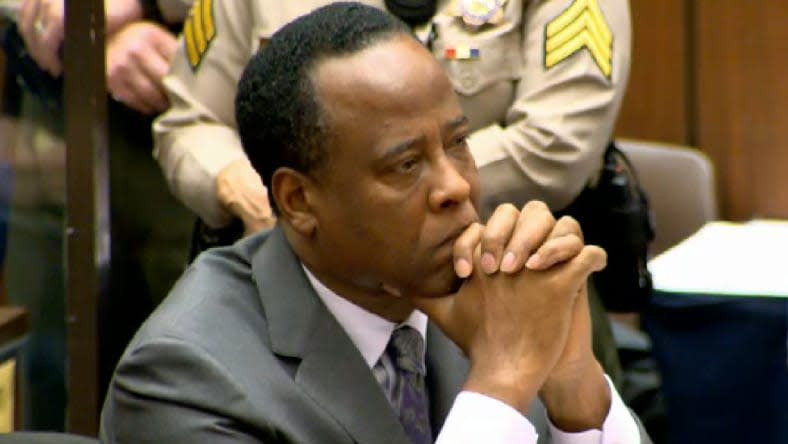 Conrad Murray listens as he sits in court during his sentencing for the involuntary manslaughter of singer Michael Jackson