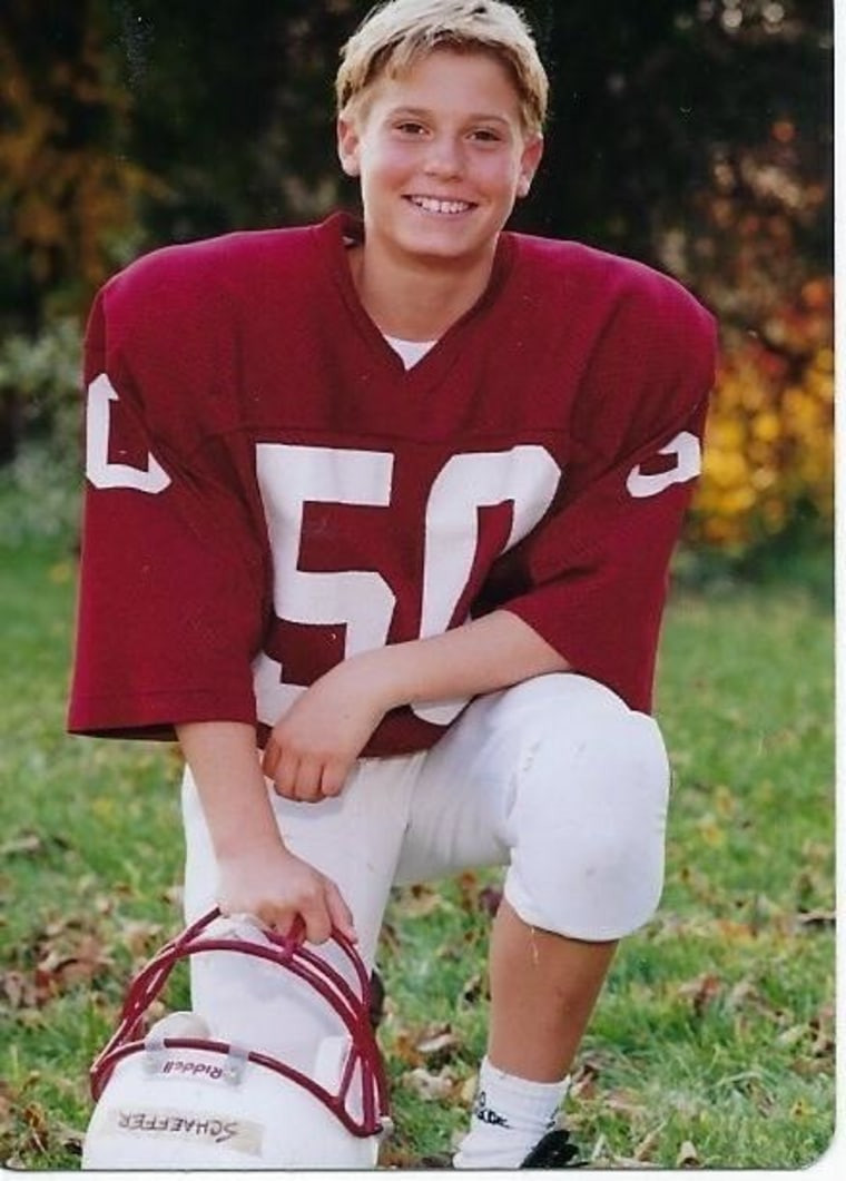 Schaeffer as a teenager.