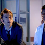 The Tenth Doctor and Marth Jones on the day they first met. / Photo Credit – BBC Studios’ Doctor Who